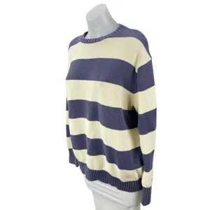 Brandy Melville Brianna Striped Crew Neck Long Sleeve Sweatshirt Sweater Top L thumbnail 3