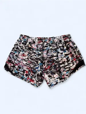 Lululemon Hotty Hot shorts culture clash multi black running activewear gym 10 thumbnail 4