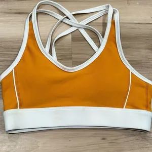 WILO Mustard Strappy Sports Bra Women’s Small thumbnail 1