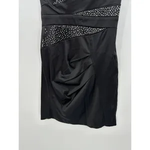 Trixxi Y2K Black Studded Strapless Mini Dress Juniors Size 3‎ HOCO Whimsigoth thumbnail 4