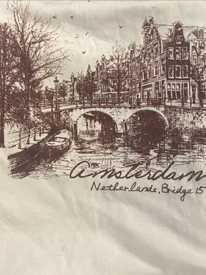 Arula Amsterdam Baby Graphic Tee NWT 2X White thumbnail 3
