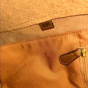 Coach Rose Gold Metallic Tote Bag with Pink Canvas Straps thumbnail 9