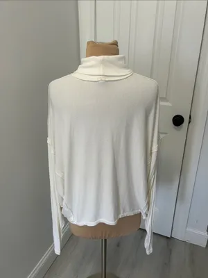 We The Free Alameda Batwing Turtleneck Pullover Ivory thumbnail 5