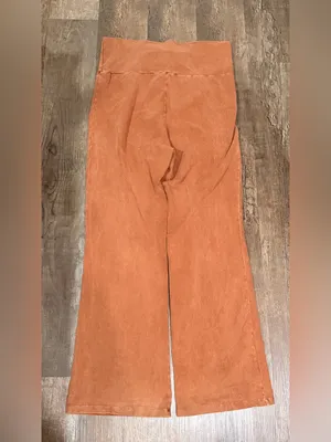 Wide Leg Palazzo Pants Orange Size XXL thumbnail 4