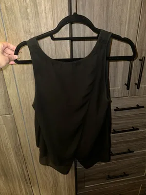Topshop Black Flowy Layered Top thumbnail 3