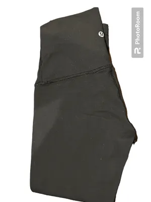 Lululemon Wunder Under black leggings 21” size 4 thick material thumbnail 3