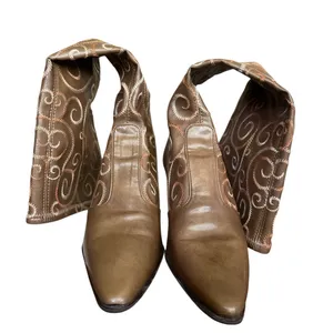 A. Marinelli Victorian style embroidered leather boots size 7 1/2 thumbnail 3