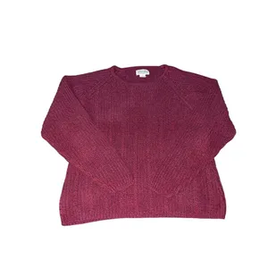 Vintage St Johns Bay Sweater Womens L Used Red Knit thumbnail 15