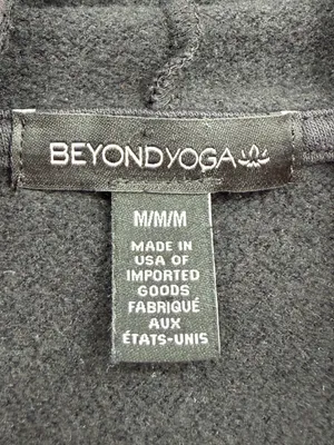Beyond Yoga Happiness Cropped Pullover Hoodie Medium Black Sweatshirt thumbnail 5