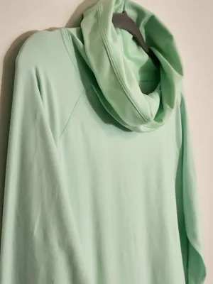 Lululemon Healthy Heart Mint Green Pullover Approx Medium to Large Flaw thumbnail 6