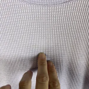 Aritzia TNA Size XXS Alder Thermal Waffle Knit Long Sleeve‎ Lilac Purple Casual thumbnail 6