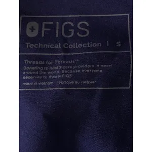FIGS Casma Three Pocket Scrub Top Womens Medium Dark Blue thumbnail 5