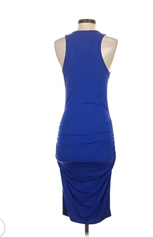 Venus blue ruched bodycon dress M thumbnail 9