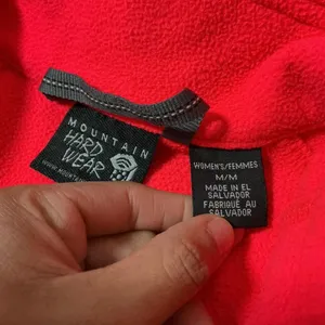 Mountain Hardwear Fleece Quarter‎ Zip Pullover Red Women's M Baselayer Outdoor thumbnail 3