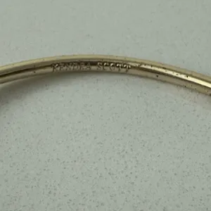 Kendra Scott Andy Bracelet Black Stones and Gold Adjustable Pinch Cuff thumbnail 7