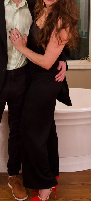 Express Black Strapless Jumpsuit thumbnail 1