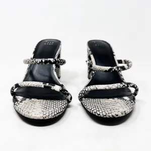 [A New Day] Snake Print Snakeskin Faux Leather Strappy Chunky Block Heels Sz 10 thumbnail 8