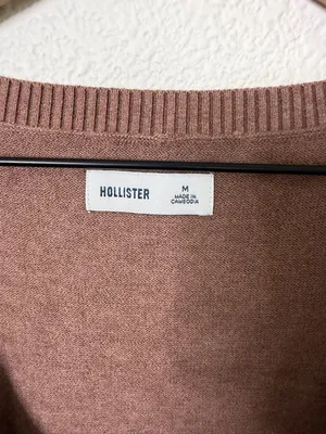 Hollister Easy‎ Cable-Knit Babydoll Sweater in Light Brown Size S thumbnail 6