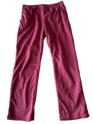 NEW Maroon Pull On Waist Open Straight Leg Sweatpants Size 2XL #260786 thumbnail 1