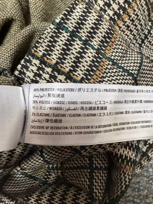 Abercrombie 70s Retro Plaid Flare Pants Vintage Revival Pull On Knit Trousers S thumbnail 7