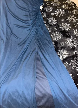 Navy Prom Dress Azazie Blue thumbnail 5