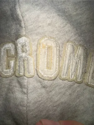 VTG Y2K Abercrombie & Fitch Sweatpants Gray Spellout Back Logo Joggers Large thumbnail 7
