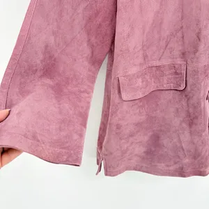 Jessica Holbrook Mauve Suede Jacket Sz L NWT Y2K Boho Western Coastal Cowgirl 90 thumbnail 5