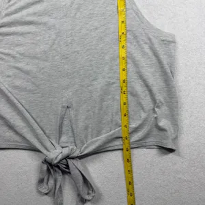 Lululemon Turn to Tie Tank Women’s Size 10 Light Gray Pima Cotton Cropped Tank thumbnail 7