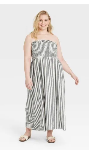 Target Blue Strapless Dress thumbnail 3