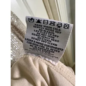Morgan & Co Champagne Sequin Fit & Flare Party Dress Size 13 Homecoming Cocktail thumbnail 7