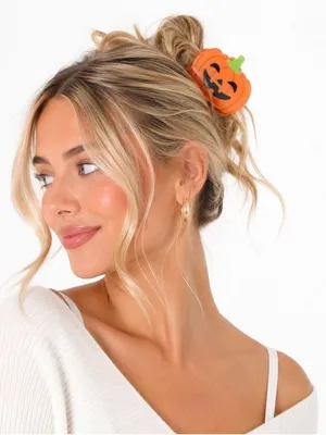 Halloween Pumpkin Hair Clip thumbnail 3