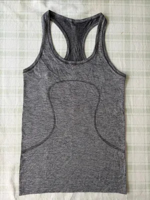 Lululemon Women’s Gray Racerback Active Tank Top thumbnail 3