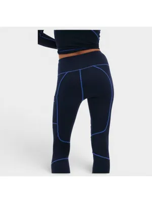 Halfdays Hallie Midweight Merino Legging Navy Blue Womens Size S Base Layer NWT thumbnail 7