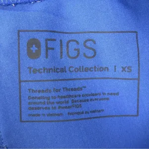 FIGS Zamara Jogger Scrub Pants XS Peri Blue FIONx Stretch Cargo Pockets thumbnail 9