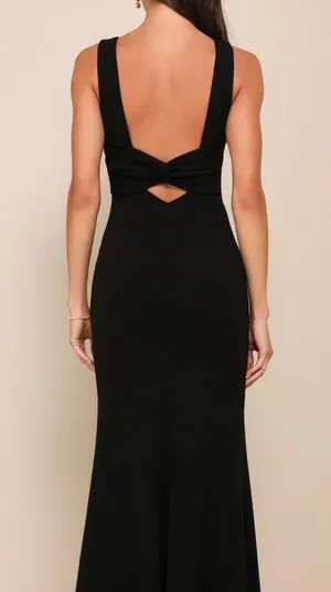LULU’S black mermaid dress thumbnail 2