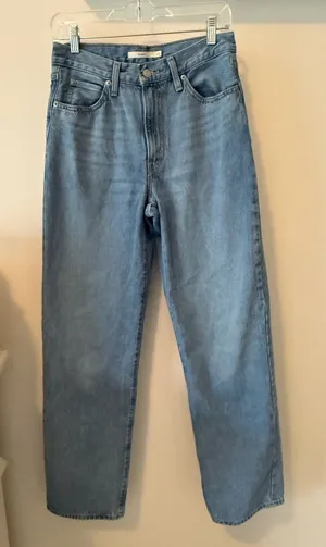 Levi's High-Rise Light Blue Wide-Leg Jeans thumbnail 1