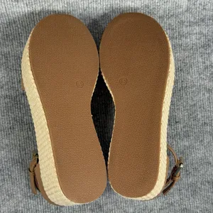 Dolce Vita Size-6.5 Women's Alumina Espadrille Sandals Wedge Brown thumbnail 3