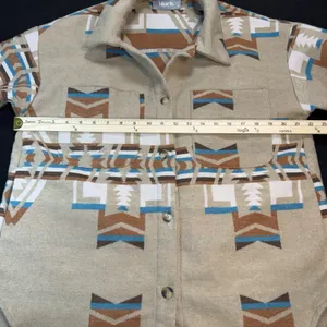 Aztec Shacket Womens Medium Oversize Chest 25 Southwestern Tribal Jacket‎ thumbnail 5