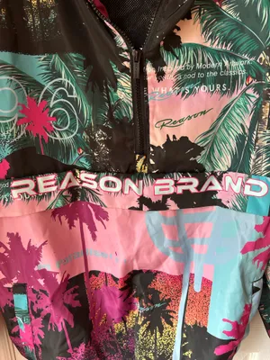 Reason Brand Tropical Print Windbreaker Multiple Size M thumbnail 4