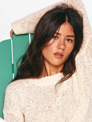 J. Crew Montauk pullover sweater in Antique White Size Small thumbnail 6