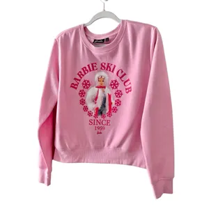 Barbie Sweatshirt Ski Club 1959 Size Large Pink Crewneck‎ Graphic Cropped NEW thumbnail 3