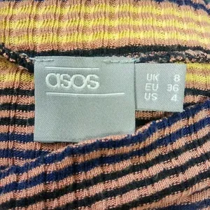 ASOS‎ Stripe Long Sleeve Dress Size US 4 thumbnail 4
