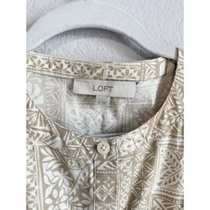 LOFT Tile Utility Midi Pocket Dress Khaki Tan Size 4‎ NEW thumbnail 12