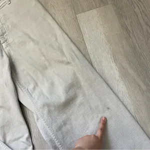 Zara Wide-Leg Pants marine straight womens Gray (size 6) minimalist chic casual thumbnail 6