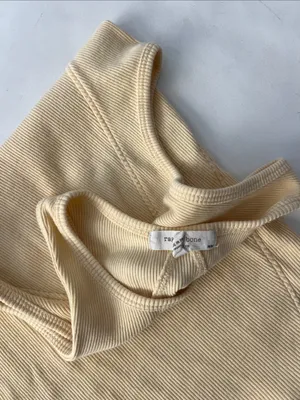 Rag & Bone Essential Rib Knit Tank Top Organic Pima Cotton Butter Yellow M $95 thumbnail 7