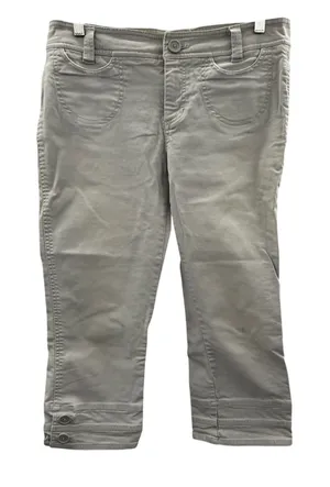 Y2K American Eagle Capri Pants Womens 8‎ Low Rise Fitted 2000s Casual FLAWED thumbnail 1