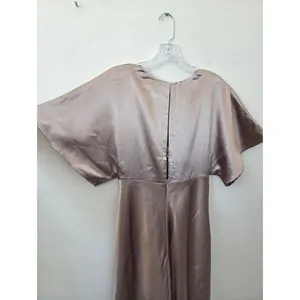 Birdy Grey Jesse Dress Taupe Kimono Satin Bridesmaid Maxi Slit Flattering Small thumbnail 11