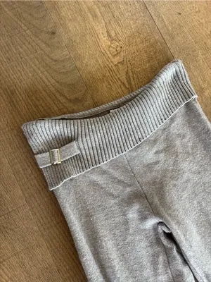 frankie’s bikinis knit long brown fold over pants thumbnail 4
