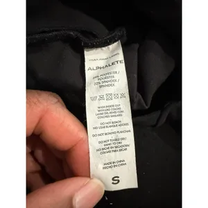 Alphalete Womens Black Square Neck Cross Back Sports Bra Size Small Activewear thumbnail 4