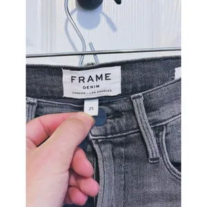 FRAME Womens Le High Skinny Raw Hem Jeans Size 25 Gray Punk Edgy Skater Grunge thumbnail 6
